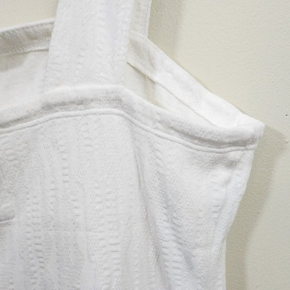 Anthropologie Maeve white woven button detail tank top size small - Picture 4 of 5